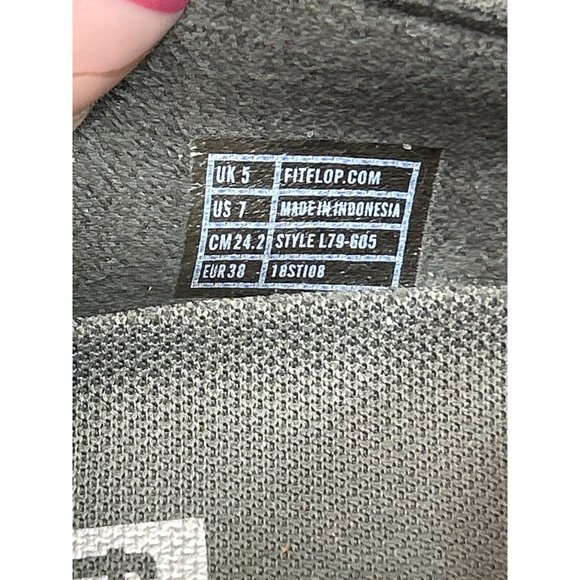 Fitflop Uberknit Slip On Loafers Gray Casual Comfort Shoes - Picture 4 of 7